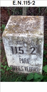 E.N. 115-2 - Vilar (prox.) - Aldeia Grande
 - Maxial - Ermigeira - Sarge - Torres Vedras